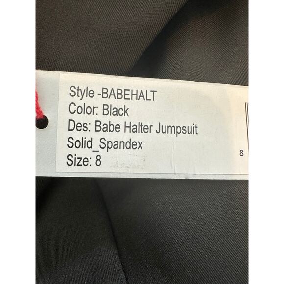 Frances Valentine Babe Halter Jumpsuit Size 8 NWT - Picture 8 of 12